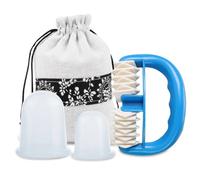 Ventouse Silicone Banques de ventouses en silicone | Masseur de ventouses de Massage sous vide for ensemble de canettes de physiothérapie en pot(Transparent)