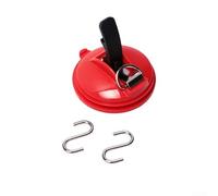 Ventouse sous vide de 13 cm, avec crochets en S, pour auvent de camping et tente de voiture, support en ABS et métal, pour bagages et équipement d'extérieur (2)