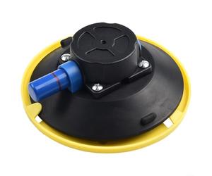 Ventouse sous vide de 15,2 cm, pompe à main robuste, base en aluminium avec filetage M6/M8/1/4"-3/8", forte adhérence pour verre, métal, réparation automobile, jaune (M6)