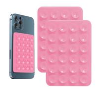 Ventouse Telephone Portable, 2PCS Silicone Coque Ventouse Téléphone, Antidérapante Support Telephones Ventouses En Silicone, Mains Libres Adhésif Support Ventouses Telephones, Pour Selfies Vidéos