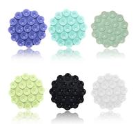 Ventouse Telephone Portable, 6 Pièces Coque Ventouse Téléphone, Peut Être Utilisé Sur Les Murs, Le Verre, Les Tables, Les Salles De Bains, Les Chambres, Libérez Vos Mains (6 Couleurs)