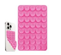 Ventouse Telephone Portable Double Face, 80 Grains Support Ventouse Silicone Telephone Adhésif, Antidérapant Smartphone Mount Détachable, Strong Grip Smartphone Cradle pour Les Selfies Et L