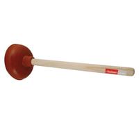 Ventouse Toolland avec poignée en bois et ventouse en caoutchouc, 43 cm