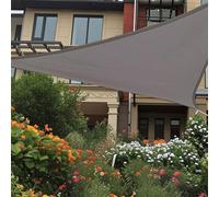 Ventouse Voile d'ombrage imperméable - 3 x 3 x 3 m - Pour l'extérieur - Triangulaire - Protection solaire - Protection contre le vent - Voile 95 % de protection anti-UV dans le filet d'ombrage, cordes