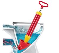 Ventouse WC, Deboucheur Canalisation Professionnel Déboucheur de Toilettes à Pression Caoutchouc Pompe Deboucheur Canalisation, pour Déboucher les Toilettes,Lavabo,Baignoire,Drain de Sol,Evier(Rouge)