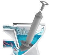 Ventouse WC, Deboucheur Canalisation Professionnel Déboucheur de Toilettes à Pression Caoutchouc Pompe Deboucheur Canalisation, pour Déboucher les Toilettes,Lavabo,Baignoire,Drain de Sol,Evier(Gris)