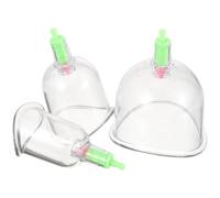 Ventouses à Vide 3 Pièces en Plastique, Forme U et C pour Salon | Usage Domicile ou Institut, Nettoyage Simple, Léger et Facile à Utiliser, Lot de Trois pour Aînés