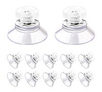 Ventouses Avec Vis - 12 Pièces en Verre et PVC Transparent Pour Fenêtre - Solides Avec Écrou à Vis en Métal Pour la Décoration