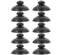 Ventouses d'aquarium Noires de 1 Pouce, Ventouse en Caoutchouc antidérapante pour Installation d'aération 'Aquarium, Tube de Compagnie aérienne et Pompe réservoir 10 pièces
