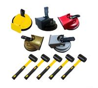 Ventouses de manipulation du verre et marteau en caoutchouc non marquant pour stratifié pour correction de l'écart au sol et déplacement des panneaux (A)