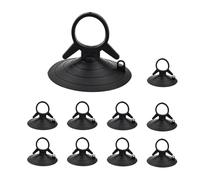 Ventouses De Voiture, Ventouse De Voiture Pour Pare-soleil, 10 Pièces Ventouse Pour Pare-brise De, Réutilisable, Forte Adhérence Pour Pare Soleil De Salle De Bain Mur Transparent, Noir