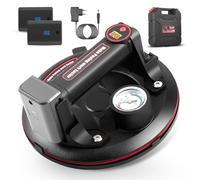 Ventouses Électriques 8" avec Manomètre, Capacité max. 200 kg, 3000 mAh Batterie, Ventouse à Vide Électrique avec Boîte à Outils Portable, Ventouse pour Verre, Carrelage, Stratifié