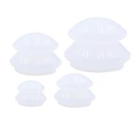 Ventouses en Silicone, 4 PCS Silicone Vacuum Cupping Cups Set, Vacuum Bombement Tasse et Ventouse pour Massage de Tout Le Corps et Soulager Le Stress, Soins de Santé du Corps