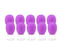 Ventouses en verre pour le visage - Tasse de massage en silicone pour le corps, le visage, les bras, les épaules, les muscles
