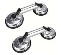 Ventouses en verre, Ventouse en verre 1 pièces, plaque de ventouse à Double pince robuste en aluminium