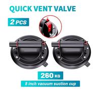 Ventouses pour verre Pompe à air électrique de 8 pouces, capacité de charge de 280 kg, affichage LED, ventouse à vide, épandeur à vide, adsorption de carreaux, levage de verre(AS0527-3K2)