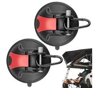 Ventouses puissantes avec crochets - 2 x ventouses - Ventouse sous vide pour camping - Attaches pour auvent latéral de voiture, camping-car, bateau, camping piège
