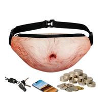 Ventrale, Taille Réaliste 3D Abdominale - Sac à Vie | pour Voyage Course Gym Randonnée Utilisation Quotidienne Cosplay Festival et Rassembuns