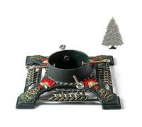 Ventray Support de sapin de Noël avec réservoir d'eau, 34.7x34.7x10.4 cm, Support universel classique et robuste pour troncs d'arbres de Noël artificiels, Support de base de sapin de pin pour vrais ar