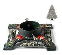Ventray Support de sapin de Noël avec réservoir d'eau, 34.7x34.7x10.4 cm, Support universel classique et robuste pour troncs d'arbres de Noël artificiels, Support de base de sapin de pin pour vrais ar