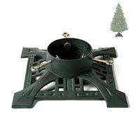 Ventray Support de Sapin de Noël avec réservoir d'eau, 34.7x34.7x10.4 cm, Support Universel Classique et Robuste pour Troncs d'arbres de Noël artificiels, Vert