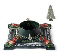 Ventray Support de sapin de Noël avec réservoir d'eau, 34.7x34.7x10.4 cm, Support universel classique et robuste pour troncs d'arbres de Noël artificiels, Support de base de sapin de pin pour vrais ar