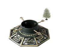 Ventray Support de sapin de Noël avec réservoir d'eau, 34 x 34 x 10 cm, Support universel classique et robuste pour troncs d'arbres de Noël artificiels, Support de base de sapin de pin pour vrais arbr