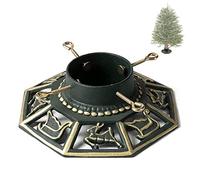 Ventray Support de sapin de Noël avec réservoir d'eau, 34 x 34 x 10 cm, Support universel classique et robuste pour troncs d'arbres de Noël artificiels, Support de base de sapin de pin pour vrais arbr