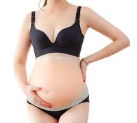 Ventre de grossesse artificiel en silicone, faux ventre de femme enceinte, for la photographie de costumes, les performances d'acteurs, les accessoires de cinéma, le cosplay(Skintone,8-10 months)