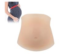 Ventre de Grossesse Réaliste en Silicone - Simulateur Réglable pour Théâtre, Cinéma & Formation Sage-Femme - Respirant, Léger (Tailles : 2-10 Mois/Jume）
