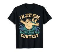 Ventre rétro Concours drôle croisière Vacances Piscine fête T-Shirt