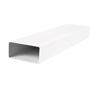VENTS Canal de ventilation plat 90 x 220 mm en PVC - 0,5 m de long - Système de canal d'air plat rectangulaire - Raccord de tuyau en plastique - 90 x 220 mm/50 cm (canal d'air plat, 90 x 220 mm/500