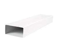 VENTS Canal plat 90 x 220 mm en PVC - 1 m de long - Chauffage plat - Refroidissement - 90 x 220 mm/100 cm - Raccord plat - Raccord de canaux d'air (canal d'évacuation plat, 90 x 220 mm/1000 mm)