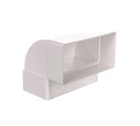 vents group 5907641451640 Coude de ventilation vertical 90° 110 x 54 mm WP060 (sac avec remorque) Blanc