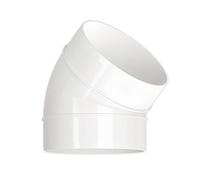 VENTS UK Coude de conduit rond à 90° - 100 mm - Raccord en plastique pour extracteur d'air ou évent de séchage
