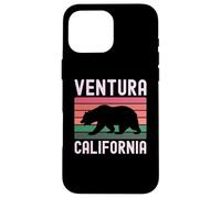 Ventura California Bear Retro County Oxnard Beach 805 Rose Coque pour iPhone 16 Pro Max