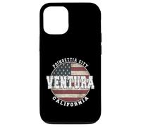 Ventura Californie Drapeau américain Vintage Coque pour iPhone 12/12 Pro