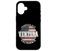Ventura Californie Drapeau américain Vintage Coque pour iPhone 16