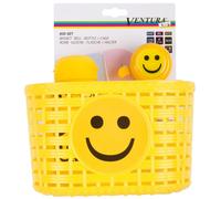 Ventura Kit d'accessoires pour vélo enfant Bébé Smile – panier, cloche, gourde – jaune unisexe