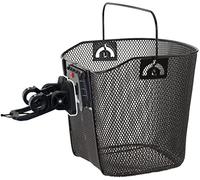 VENTURA Panier de vélo avec fixation clip Noir 35 x 25 x 25/22 cm