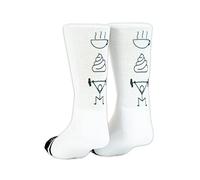 VENTURE Chaussettes de sport douces pour crottes de café parfaites pour le crossfit et l'haltérophilie, blanc, Large