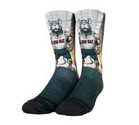 Venture Chaussettes de sport en tissu éponge côtelé, ultra douces, style décontracté, soutien de la voûte plantaire/talon renforcé, parfaites pour l'entraînement et le crossfit, Multicore, M/L