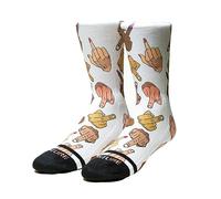 VENTURE Chaussettes ultra douces décontractées | grossières | cadeau amusant | jurons, blanc, S