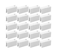 Venture de porte coulissante verrouillage de verrouillage Bloc de plastique Limite en plastique Accessoires sans collision 20pcs pour les portes coulissantes Tiroirs Armoires (Long)