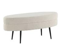 - Banc ovale en acier et polyester Otto