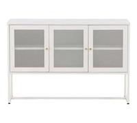 Bahut 3 Portes Métal "Malla" 120cm Blanc