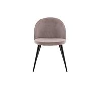Venture Home Chaise de dîner en Velours Corduroy - Rose/Noir