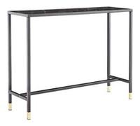Venture Home - Console en acier et verre Dipp Noir G