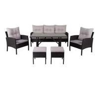 Knock set de jardin 6 parties noir, gris.