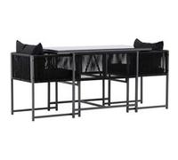 Venture Home - Ensemble de balcon 2 chaises et une table Noto G